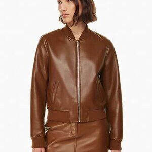 Aritzia Leibovitz Bomber in Cognac